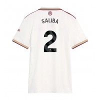Arsenal William Saliba #2 Tretí Ženy futbalový dres 2025-26 Krátky Rukáv